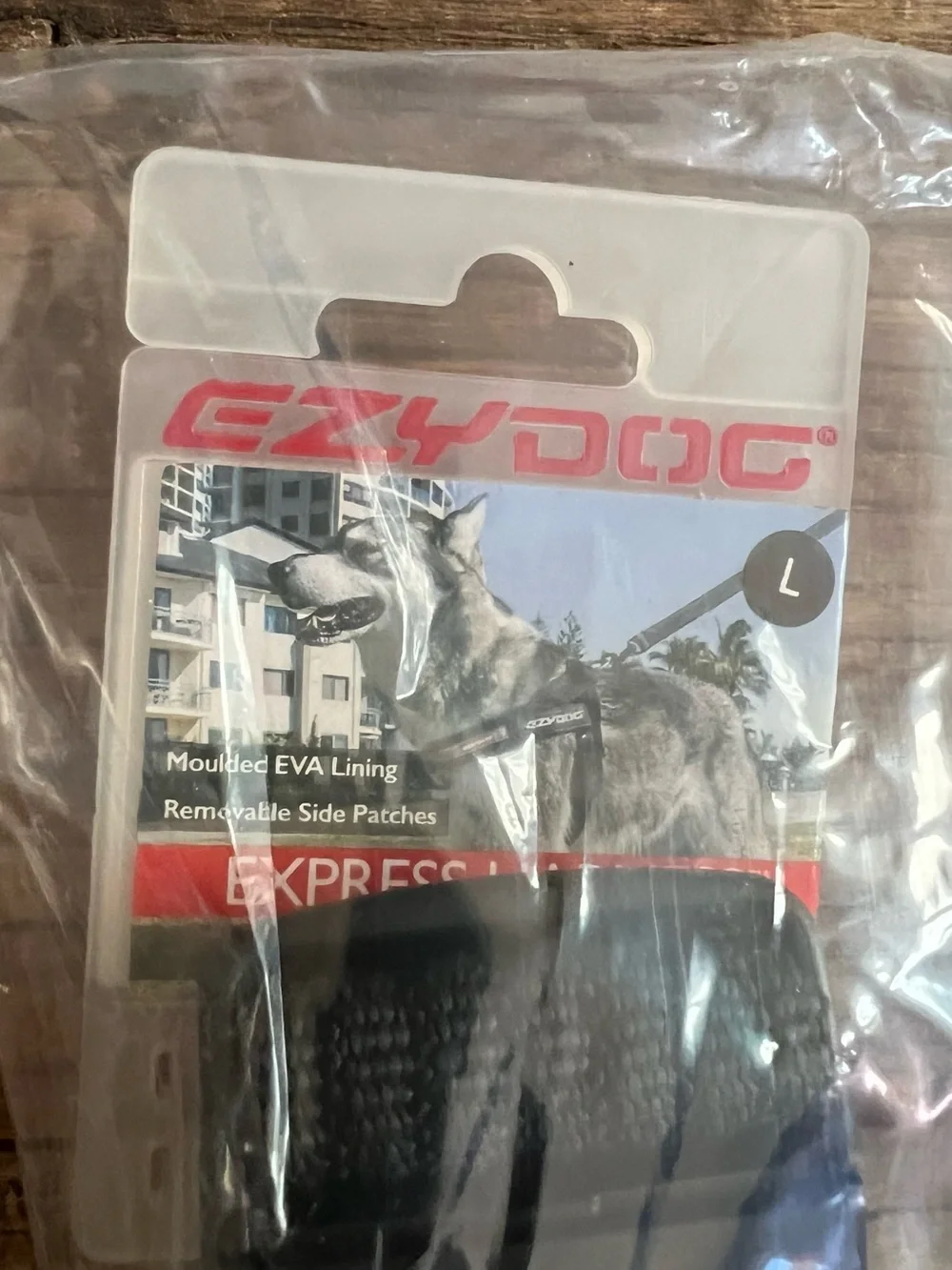 ZYDO Black Dog Harness with EZYDOG Logo